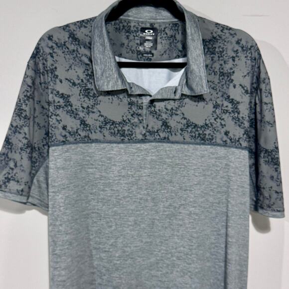 Oakley Men’s Sand Block Short Sleeve Polo size Large Dark Slate - Picture 9 of 13